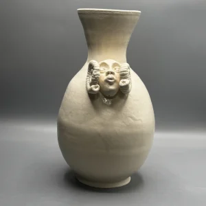 A sculptural vessel exploring inner voice, protection, and remembrance.