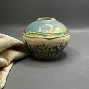 Part of the Tide Marks collection, this vessel reflects the emotional residue left behind after life softens us through time, memory, and movement. (view 4 of 4)